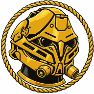DNI gold helmet emblem